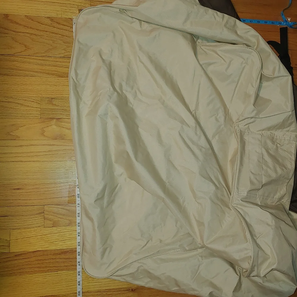 Small Rectangle Patio Ottoman Cover Waterproof Outdoor Furniture Padded Handles